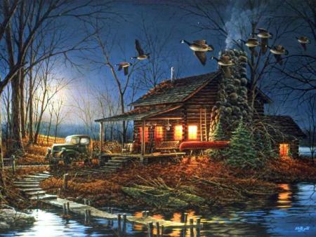 paysage nocturne